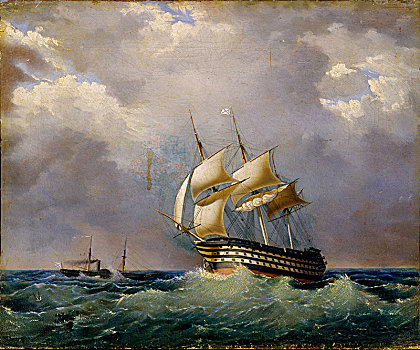 俄罗斯,第一,比率,船,线条,艺术家,动作,19世纪