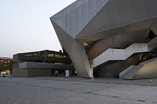 2010上海世博会,德国人,亭子,晚间,雕刻,建筑