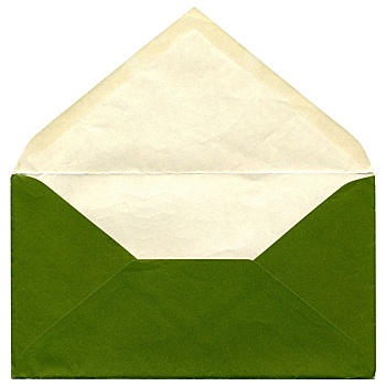 绿色,信封,隔绝