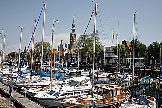 客人,港口,荷兰,欧洲