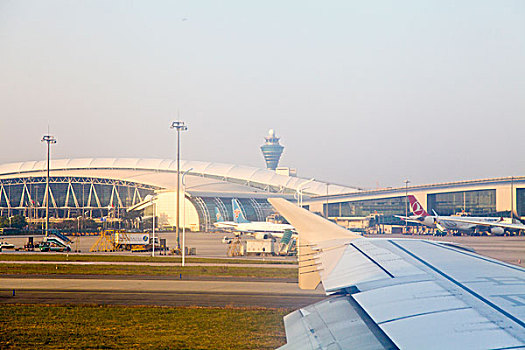 广州,白云机场,室外,停机坪,航站楼