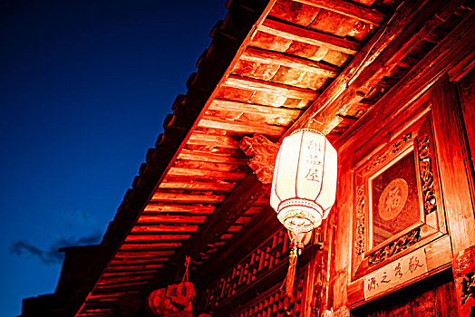 灯笼,建筑,云南,中国
