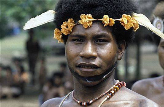 男青年,乡村,岛屿,巴布亚新几内亚