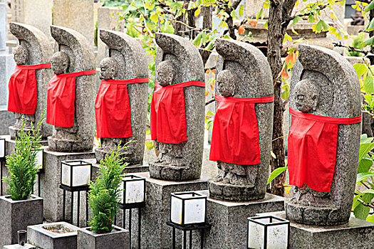 日本,大阪,墓地,地藏岛,雕塑