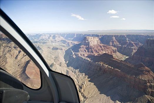 飞行,直升飞机,大峡谷,亚利桑那,美国