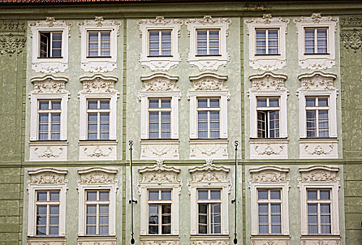 老建筑,建筑细节,布拉格,捷克共和国
