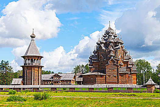 俄罗斯,木质,教堂
