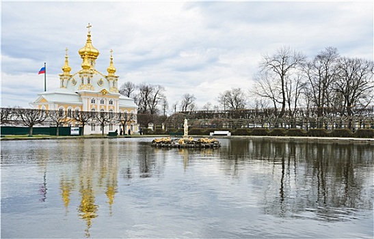 东方,小教堂,彼得夏宫,宫殿,彼得斯堡,俄罗斯