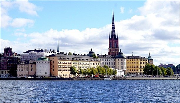 风景,斯德哥尔摩,古城,城市