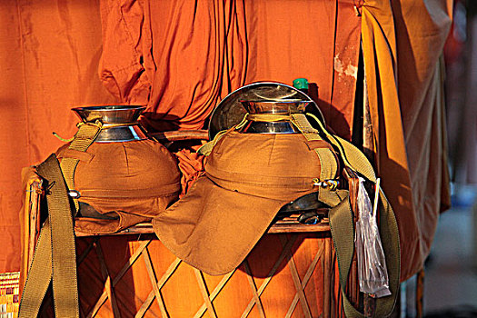 柬埔寨,金边,寺院,佛教,施舍,器具