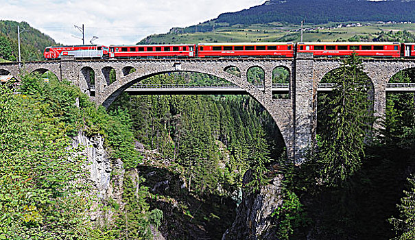 铁路,高架桥,库尔,瑞士