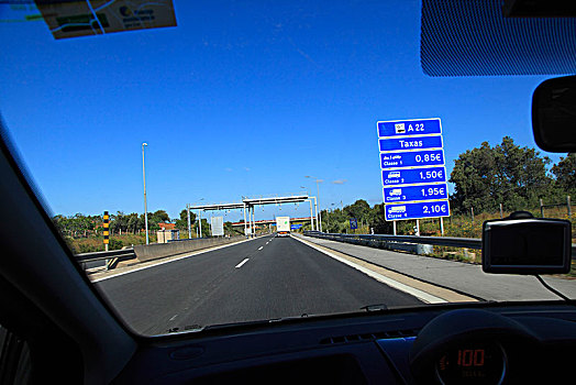 葡萄牙,阿尔加维,公路,自动,收费站,入口