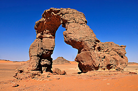 拱形,自然,桥,塔西里,国家,公园,世界遗产,阿尔及利亚,撒哈拉沙漠,北非