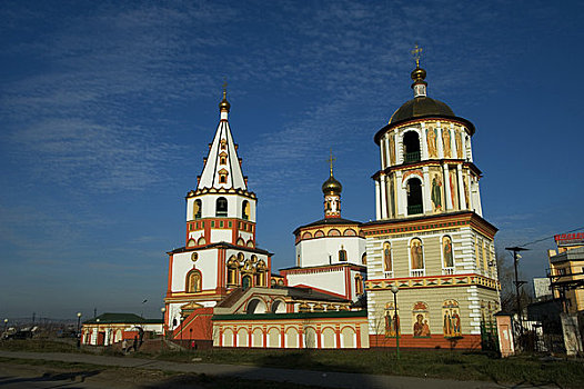 俄罗斯,西伯利亚,伊尔库茨克,大教堂