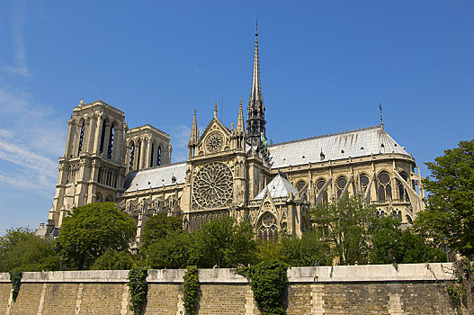 巴黎圣母院,大教堂,巴黎,法国,欧洲