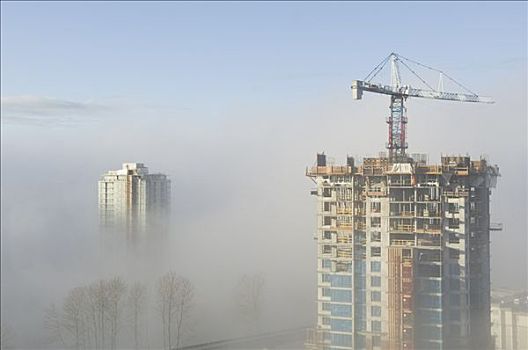 高层建筑,施工,不列颠哥伦比亚省,加拿大