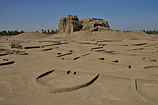 砖砌建筑,古城,北方,努比亚,尼罗河流域,苏丹,非洲