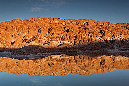 智利,阿塔卡马沙漠,佩特罗,红岩,反射