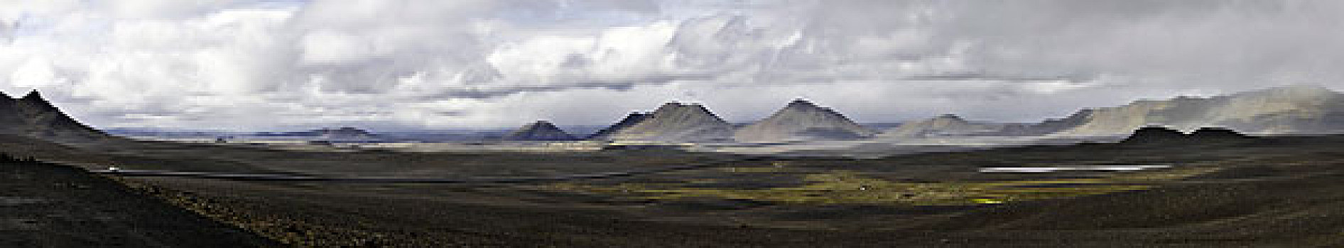 全景,荒芜,风景,冰岛