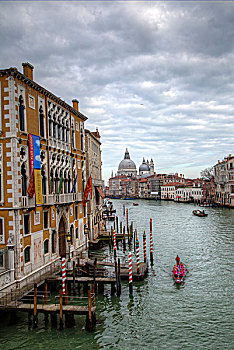 划船,大运河,威尼斯,意大利