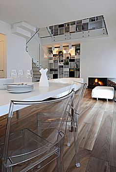 白色,餐桌,椅子,生活方式,区域,房子