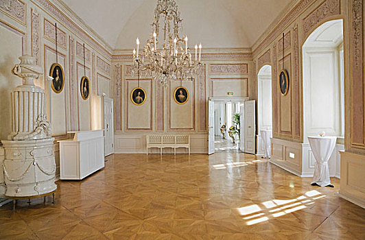 内景,大,房间,室内,城堡,布尔根兰,奥地利