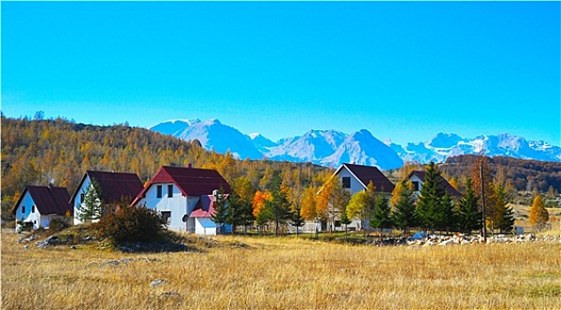 乡村,山,黑山