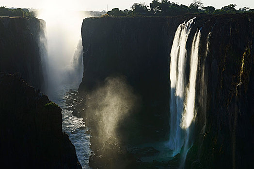 维多利亚,瀑布,靠近,赞比亚,非洲