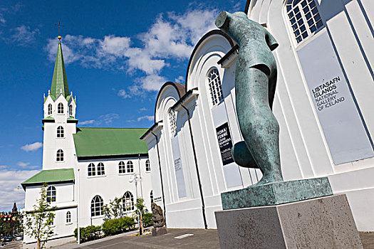 路德教会,国家美术馆,雷克雅未克,冰岛,北欧,欧洲