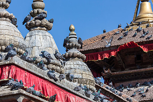 著名,杜巴广场,加德满都,尼泊尔