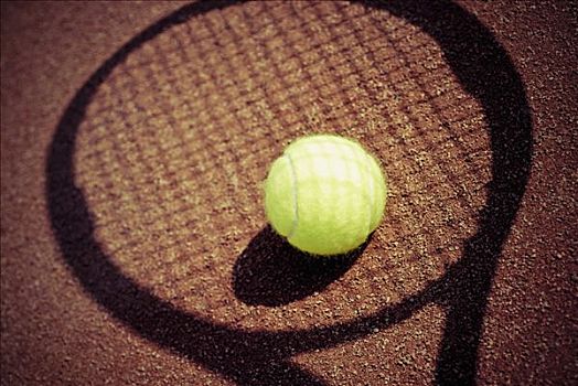 网球,影子,网球拍