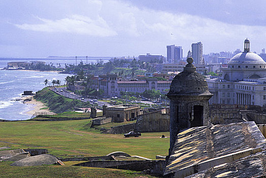 波多黎各,老,圣胡安,圣克里斯托瓦尔,要塞