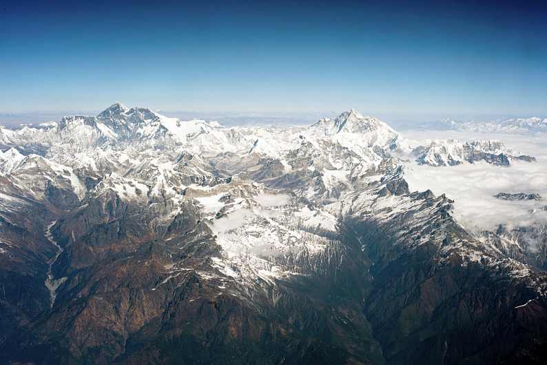 喜马拉雅山脉全景图片