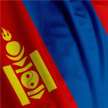 蒙古,旗帜,特写