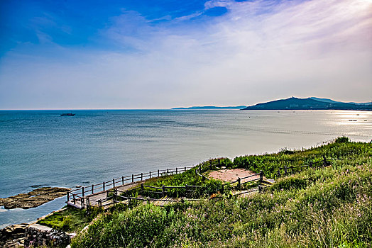 山东省威海市渤海湾海滨自然景观