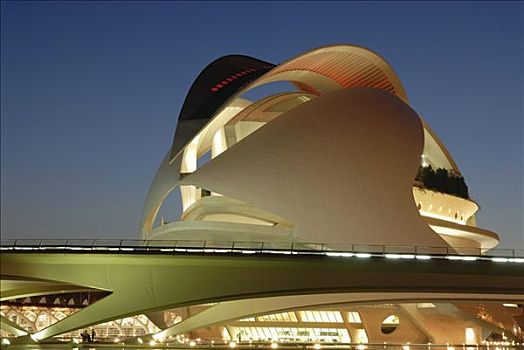 剧院,艺术和科学之城,瓦伦西亚,西班牙