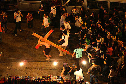 香港回归十周年图片展览－香港街头活动