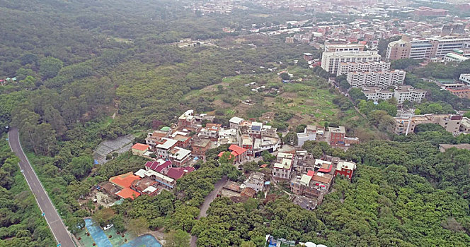 福建泉州,航拍清源山下泉州城