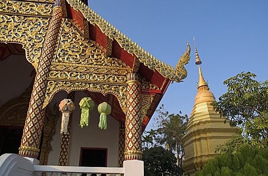 寺院,清迈,泰国