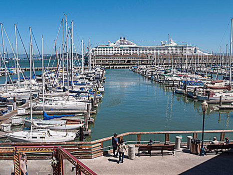 旧金山湾,码头,加利福尼亚,美国