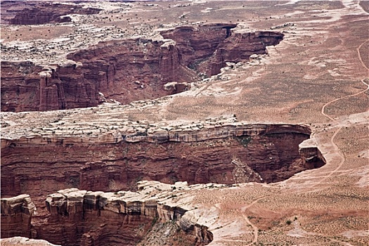 峡谷,俯瞰,峡谷地国家公园,美国