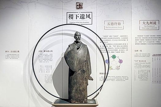古代人物塑像,山东省淄博市齐文化博物馆
