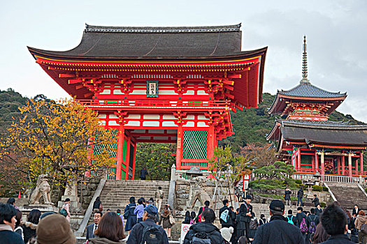 入口,清水寺,京都,日本