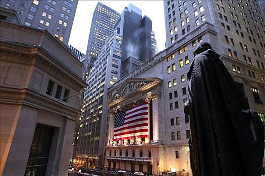 纽约股票交易所,下曼哈顿,纽约,美国