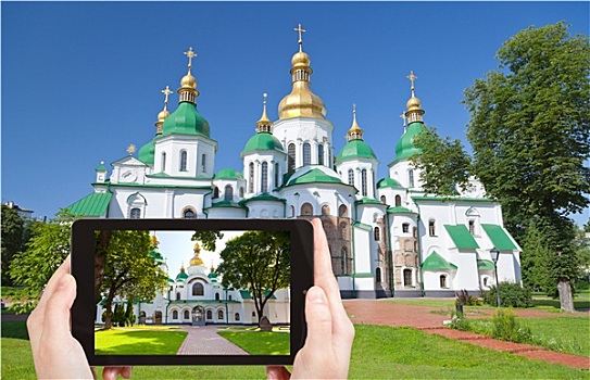 旅游,照相,圣徒,索菲亚,基辅