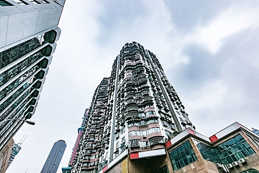 重庆市都市高楼环境建筑