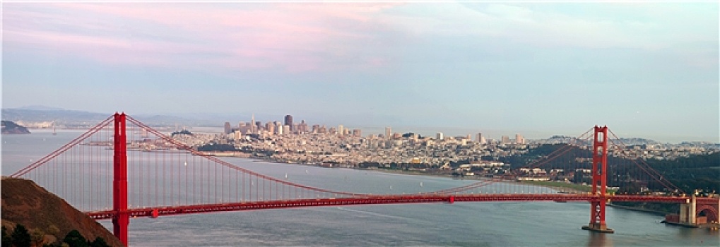 金门大桥,旧金山,天际线