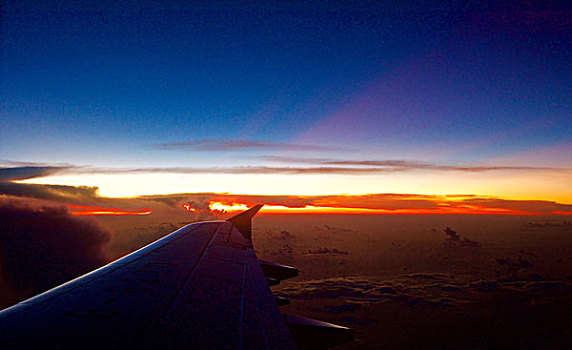 天空上的夕阳