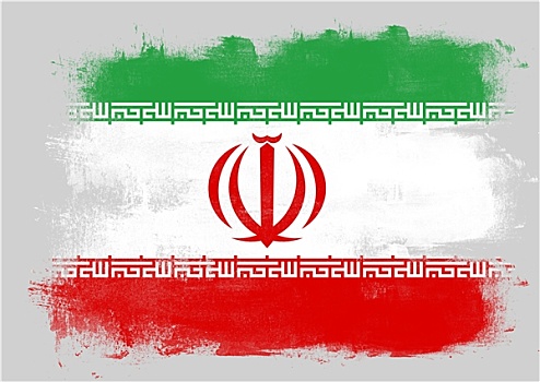 旗帜,伊朗,涂绘,画刷