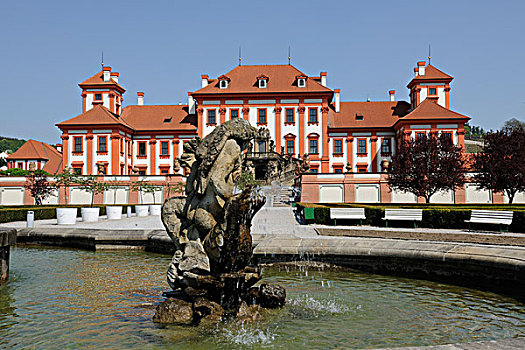 宫殿,布拉格,波希米亚,捷克共和国,欧洲